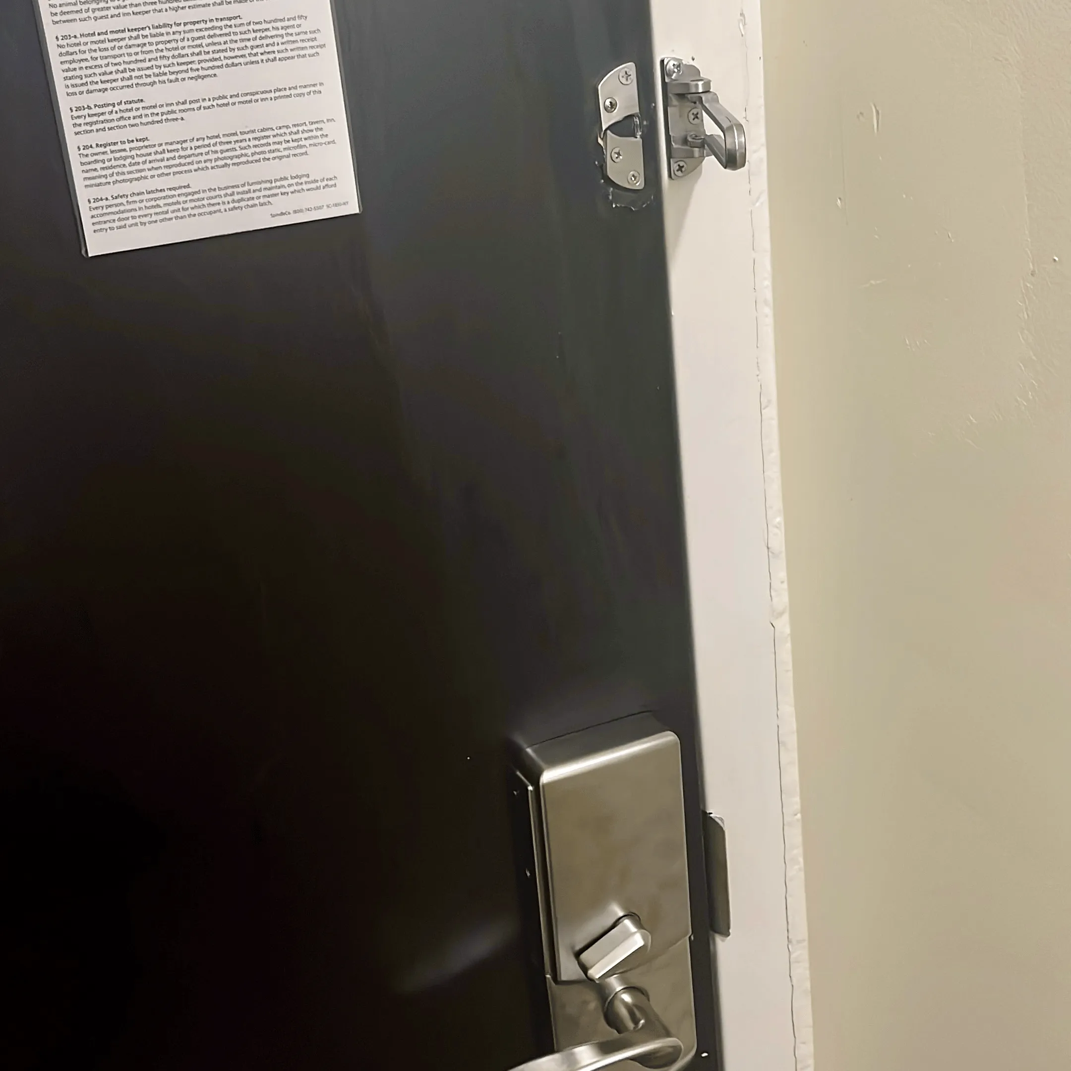 Hotel Door Lock
